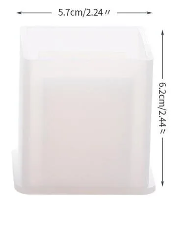 Square circular pen holder Silicone Mold Ornaments Resin Clear Mould Crystal Mold Decoration Craft Resin Art