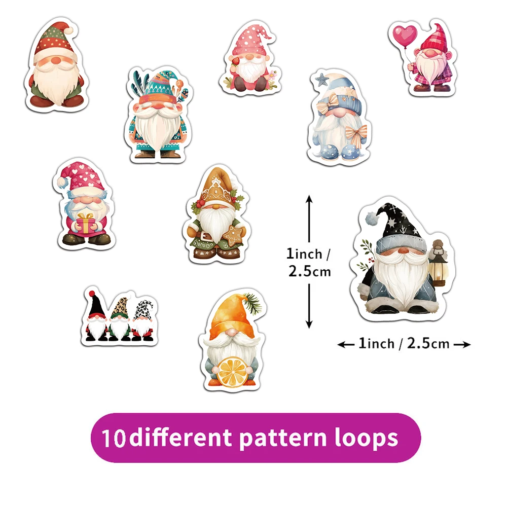 500PCS Dwarf Roll Stickers Cross border New Product Creative Material Adhesive Sealing Stickers DIY Decorative Stickers