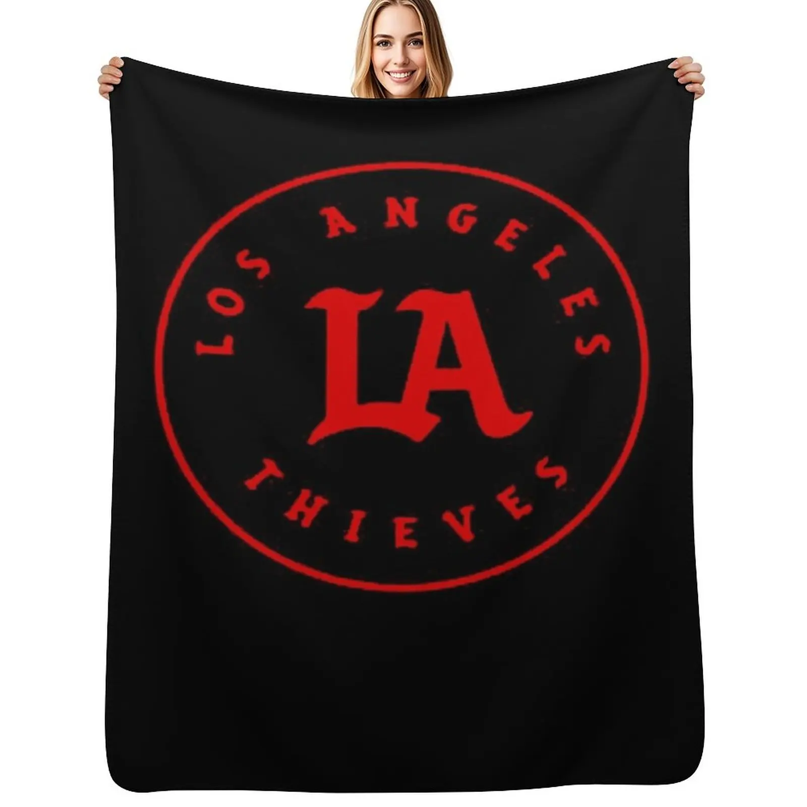 

La Thieves Merch Thieves Los Angeles LA Throw Blanket Soft Solid Color Blanket for Couch Bed