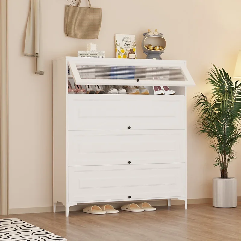 خزانة تخزين أرضية فولاذية منزلية ذات رياح كريمي، خزانة باب منظورية متكاملة مقاومة للغبار