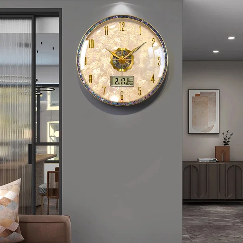 Modern Aesthetic Wall Clock Art Nordic Living Room Light Luxury Clock Wall Art Creativity Fashion Reloj Pared Home Decoration