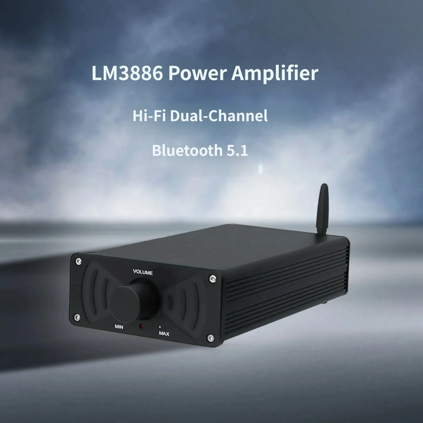 YJCO LM3886 Dual Channel HiFi Power Amplifier Bluetooth 5.1 QCC3034 Chip 40W×2 Stereo Amp Desktop Home 2.0 Audio Amplifiers