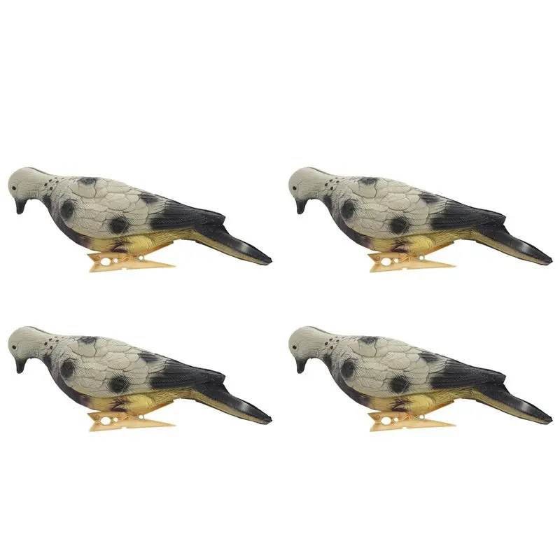 rtente-4x-eva-foam-dove-simulation-bait-3d-pigeon-target-field-hunting-simulation-decoy-archery-target-for-outdoor