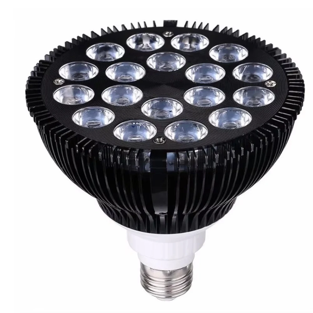 الأشعة فوق البنفسجية الأسود ضوء لمبة 54 واط E27 الأشعة فوق البنفسجية الضوء الأسود الأرجواني UVA 385-400nm LED Blacklight يتوهج في الظلام لآلام الجسم، حفلة المصابيح السوداء #6