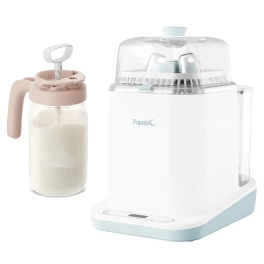 

Papablic Bottle Washer Glass Formula Mixing Pitcher for Lab Use Transparent Glass 500mL Durable and Chemical Resistant