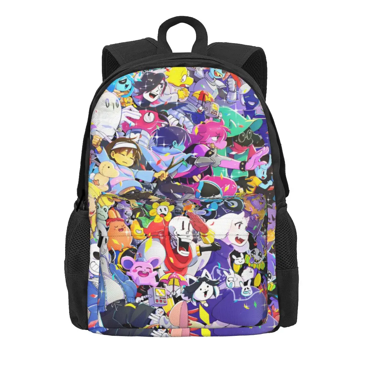 Undertale Game Sans Mochila para meninos e meninas, mochila escolar Mochila para computador Mochila de viagem de poliéster, mochila escolar para estudantes, mulheres