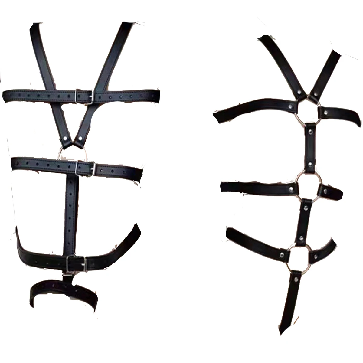 BDSM Bondage Women Garter Set Leather Cage Bra Mesh Harness Sexy Woman Toadette Costume Sexy Goth Fetish Lingerie Sex Adult Game