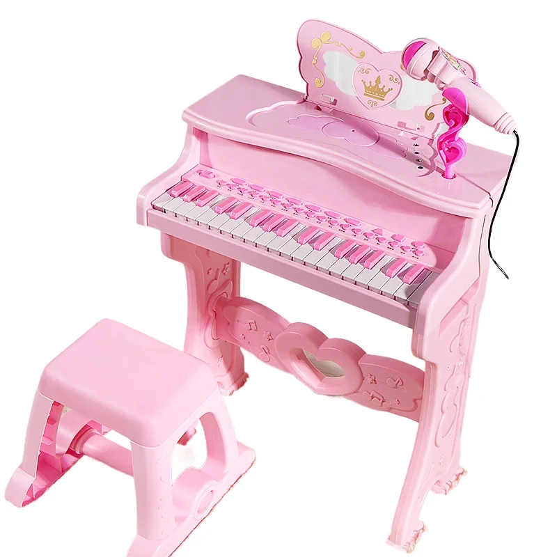 Children's piano toy beginner multi-functional electronic organ with microphone 3-6 years old early education educational toy