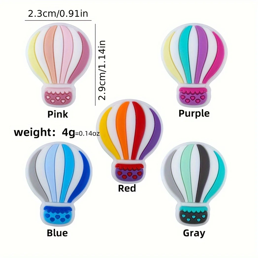 5pcs Halloween Silicone Focal Theme 3D Bat Spacer Character Beads For Jewelry Making DIY Creative Special Pen Beaded Keychain