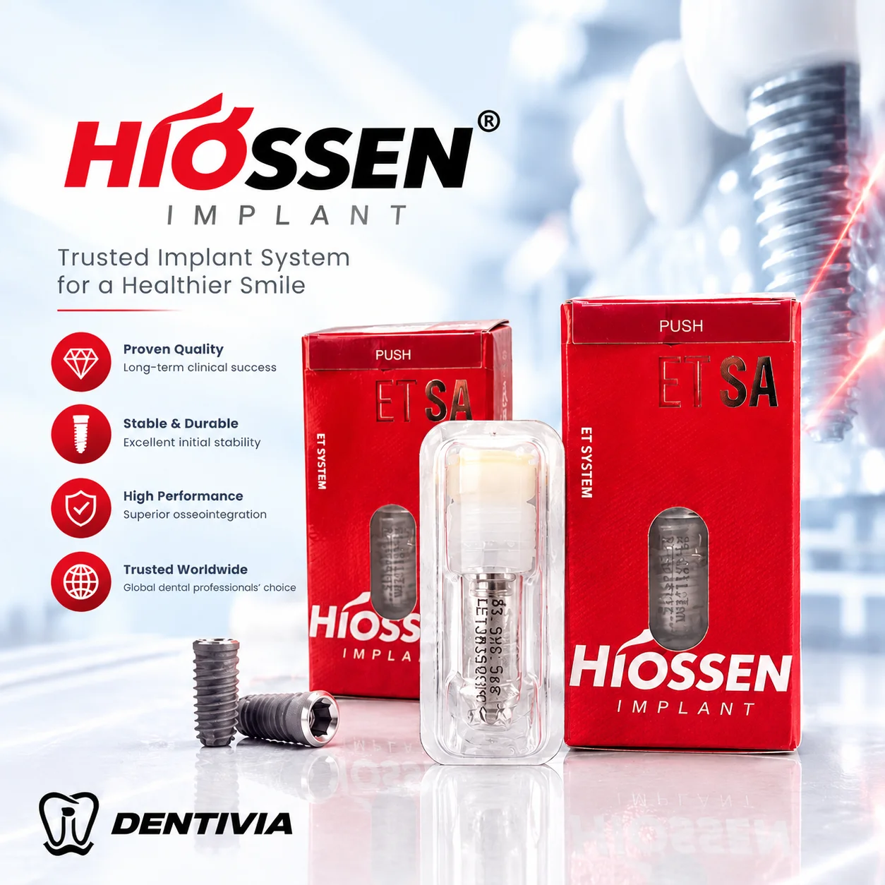Hiossen & Osstem System Oral Consumables Kit, Micro Mini Orthodontic Screw, Complete Laboratory Accessories, Surgical Tools