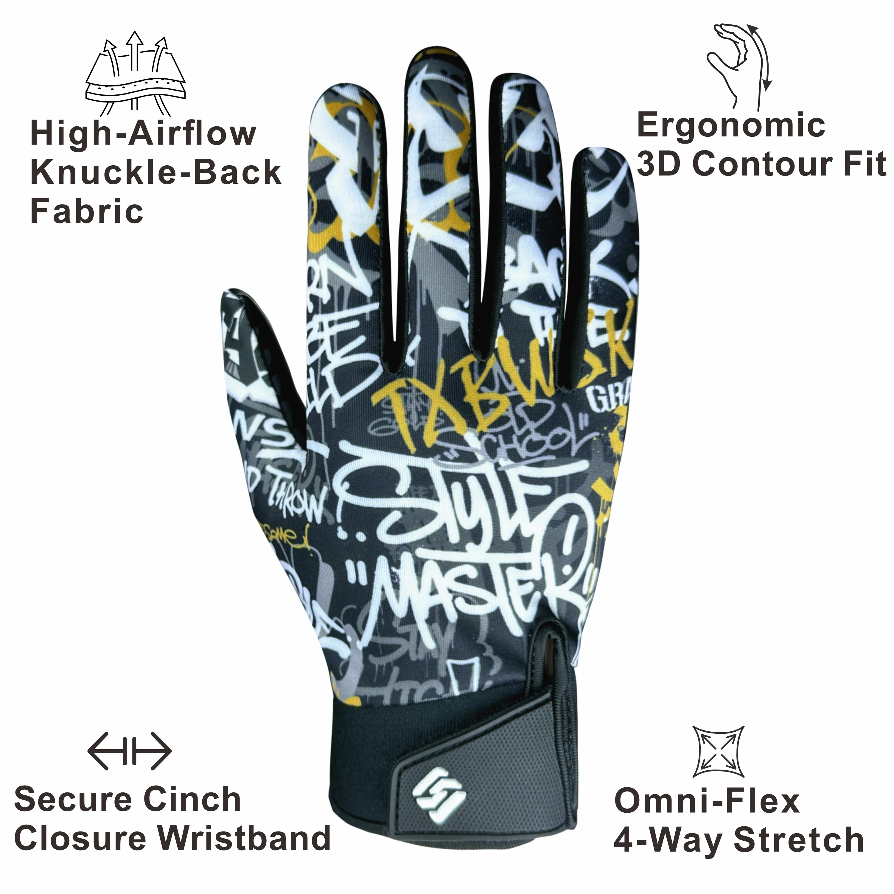 قفازات الرجبي عالية اللصق للجنسين قبضة اليد الخلفية القابلة للتنفس معززة لكرة القدم الأمريكية وتدريبات الرجبي والمباريات #2