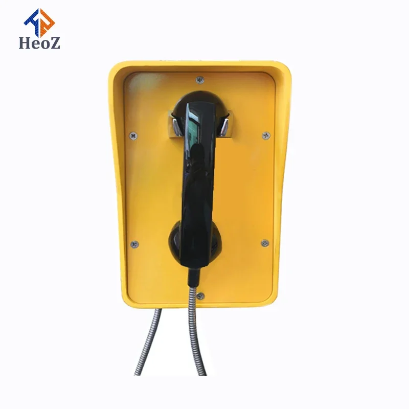 Instock Red Outdoor Orange Rugged PSTN Wall Mount Fire SIP POE Telephone Set IP Weatherproof  GSM 4G SOS Hotline Marine Phone