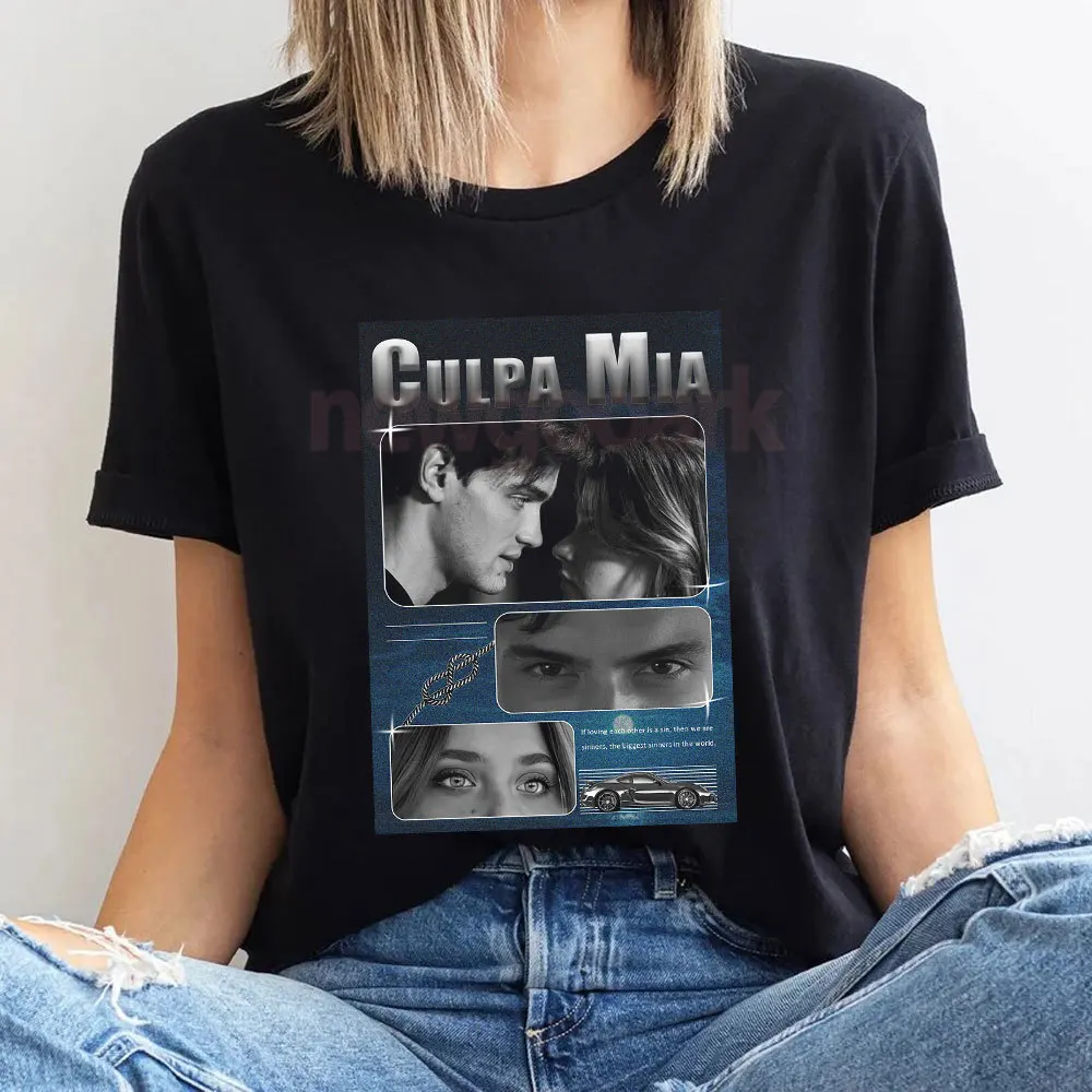 Culpa Nuestra Spanish Romantic Films Graphic T Shirts Movie Our Fault Noah Moran Nick Lester T-shirt Woman Man Cotton Tops Tees