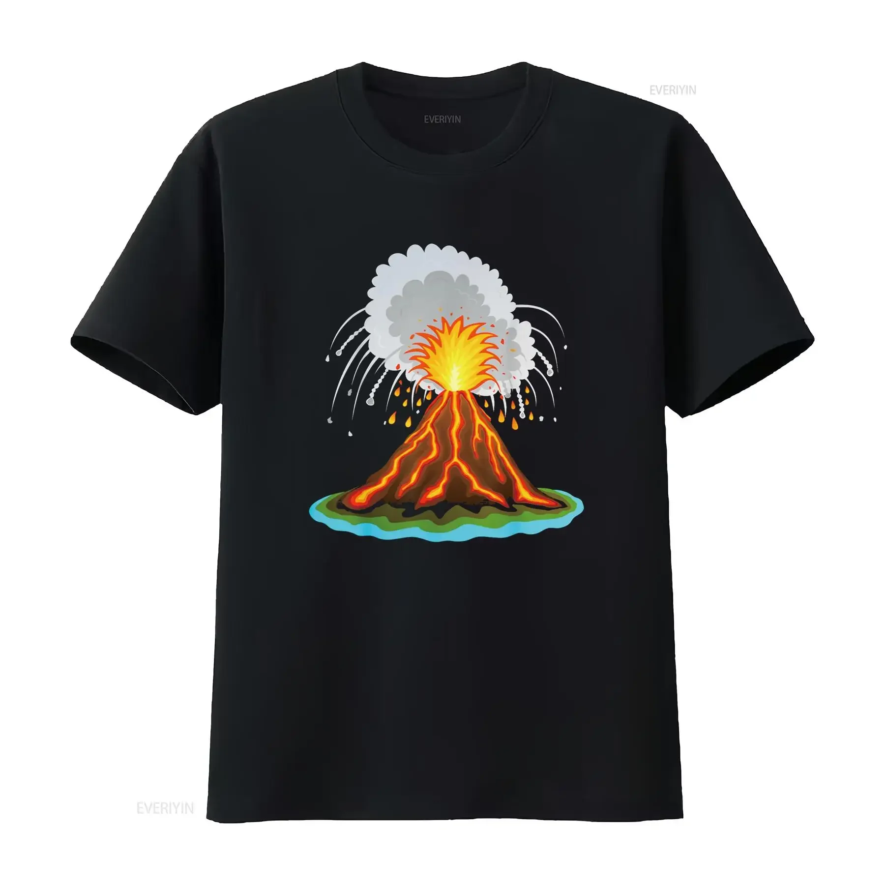 cool volcano eruption volcanic lava magma T Shirt vintage Washed Stretched Soft graphic Breathable designer clothes Comfortable