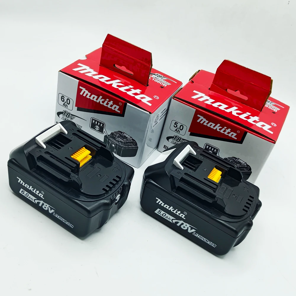 

Overload Protection，18V 5.0/6.0Ah Makita Battery Compatible with BL1860B, LED Power Indicator