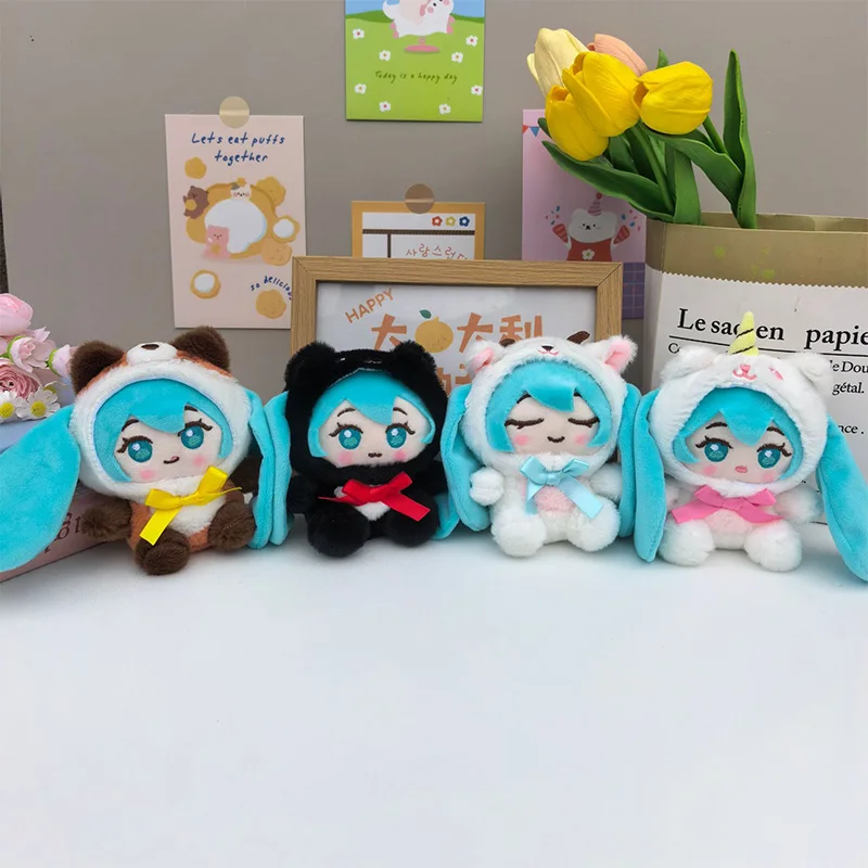 

Cute 12 Cm Hatsune Miku Plushkeychain Cartoon Creativity Plush Plush Toy Backpack Charm Ornament Anime Peripherals Friend Gifts