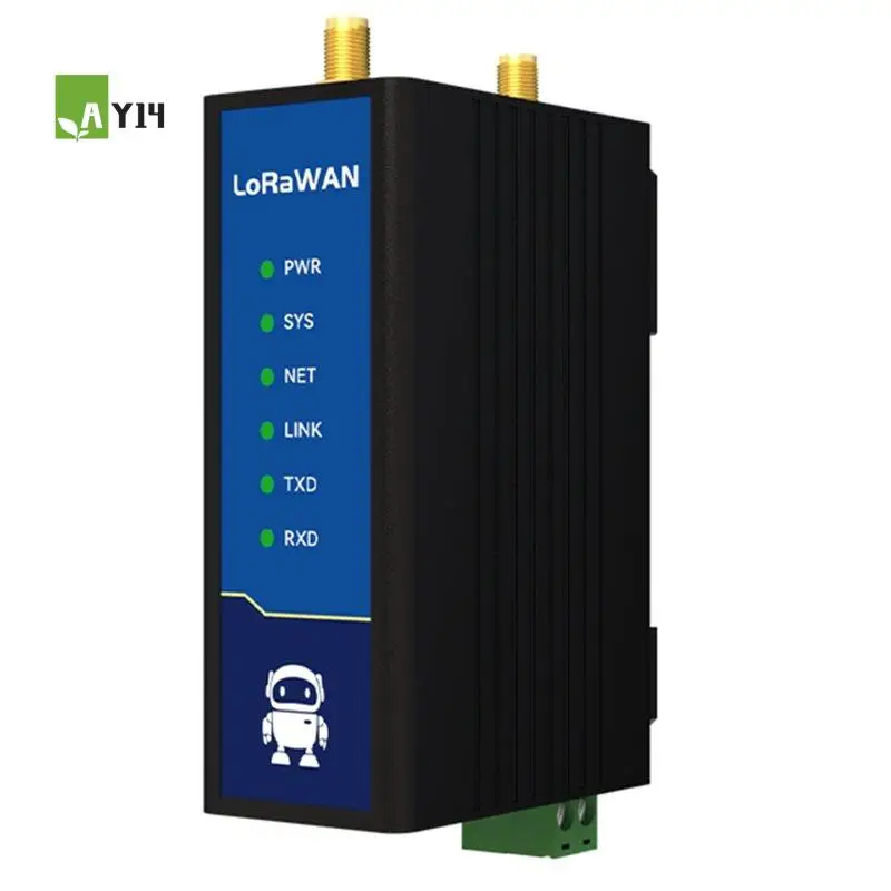 

Беспроводной модем AY14 -2.4G SX1302 LoraWAN Half Duplex E870 27 дБм, дальность 3 км, PA+LNA, удаленное обновление, NTP, DC 8-28В