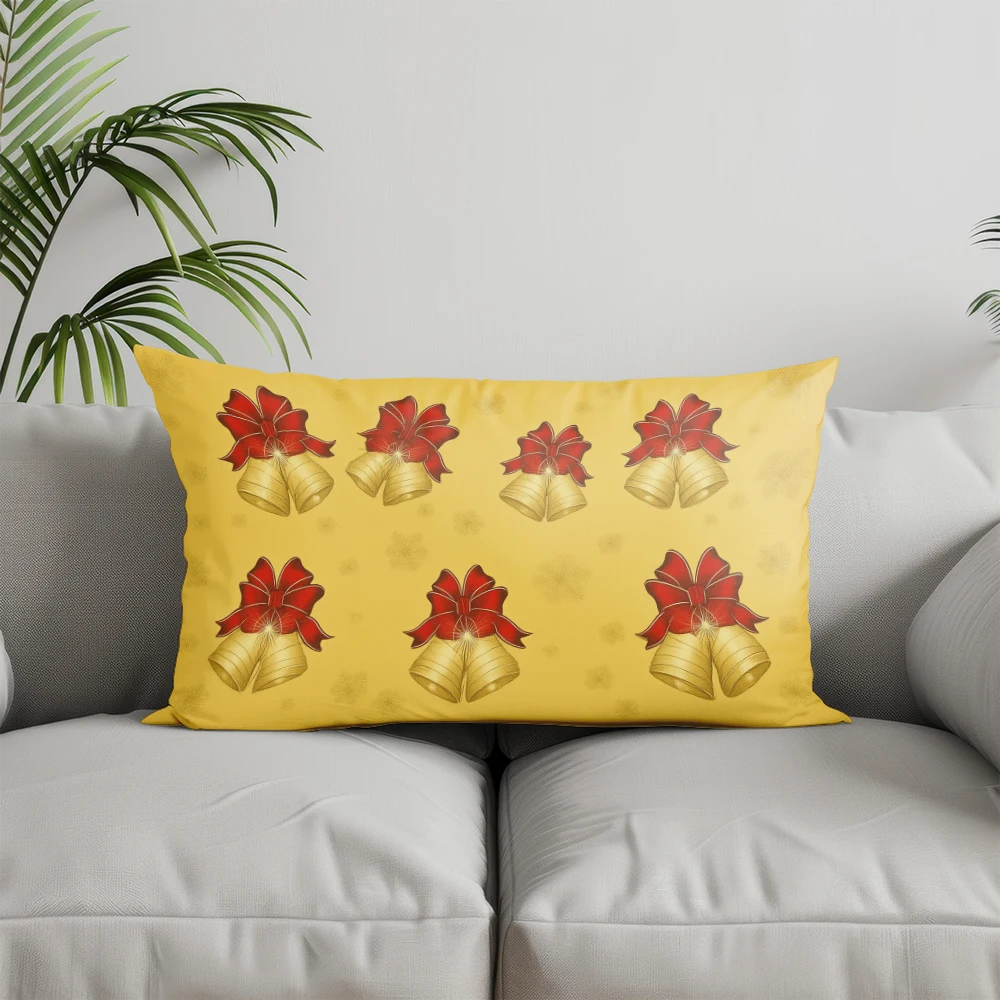 ديكور المنزل عيد الميلاد الانحناء والحلي المخدة مناسبة ل أريكة غرفة نوم سيارة وسادة غطاء وسادة وسادة الظهر المستطيلة