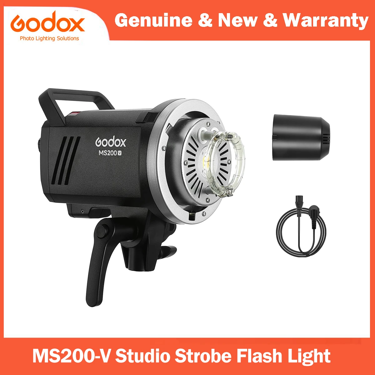 Godox MS200V Студийная стробоскопическая вспышка 200 Вт 2,4G Компактный моносвет для фотосъемки свадебного портрета Студийная съемка