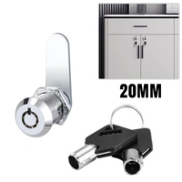 20MM Tool Boxes Locks Mailbox Cylinder Thread Tubular Cam Lock Furniture Cabinet Drawer Lock Furniture Hardware RV Doors LOCK