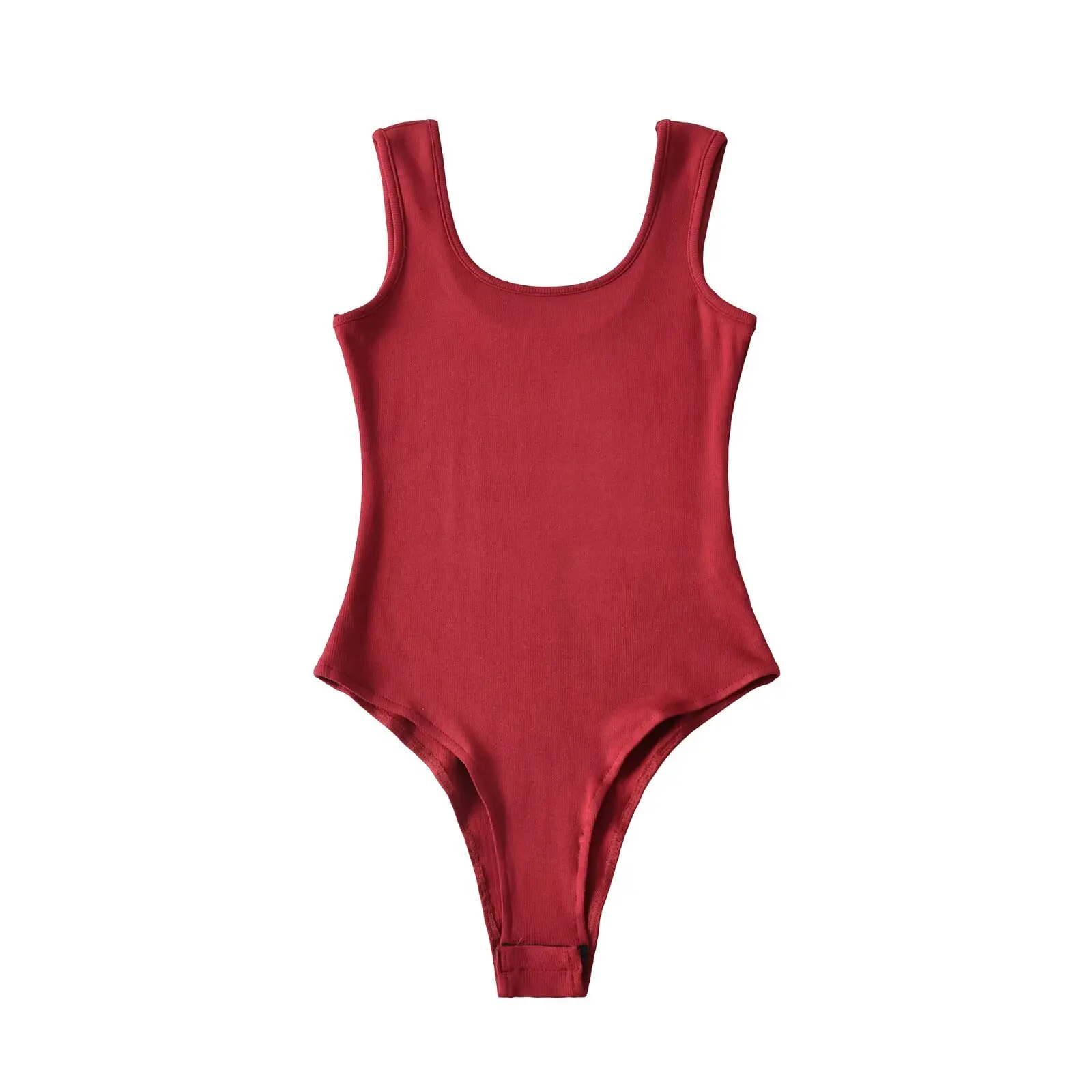 섹시한 페이스 라인드 스트랩 베스트 여성 이너웨어 하이웨이스트 스트레이트 컷 출퇴근 스포츠 팬츠 이너웨어