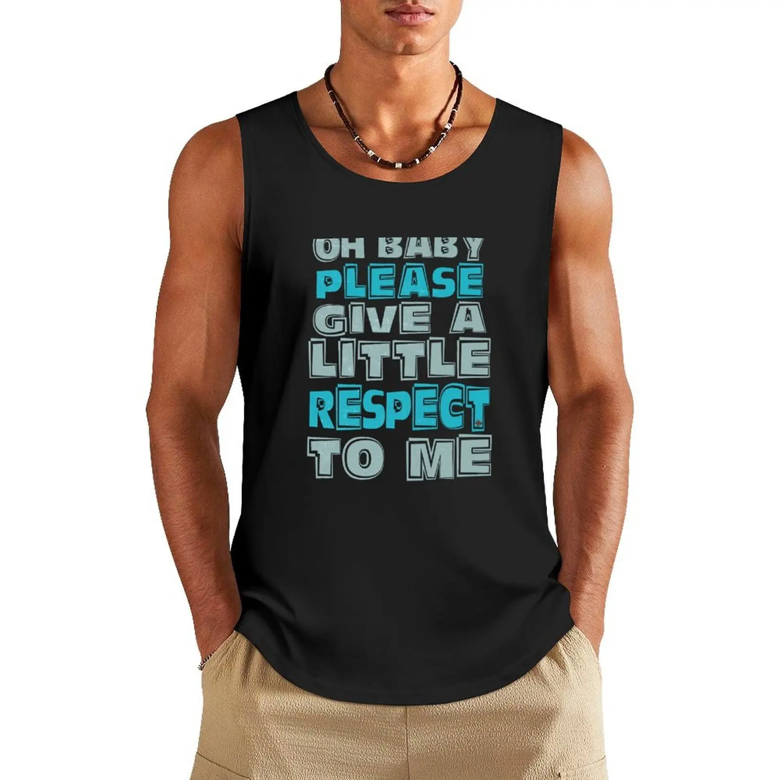 

Respect Erasure mk2 Blue - Eye Voodoo Tank Top anime gym sleeveless vest men Men's sleeveless gym shirts Men's summer clothes