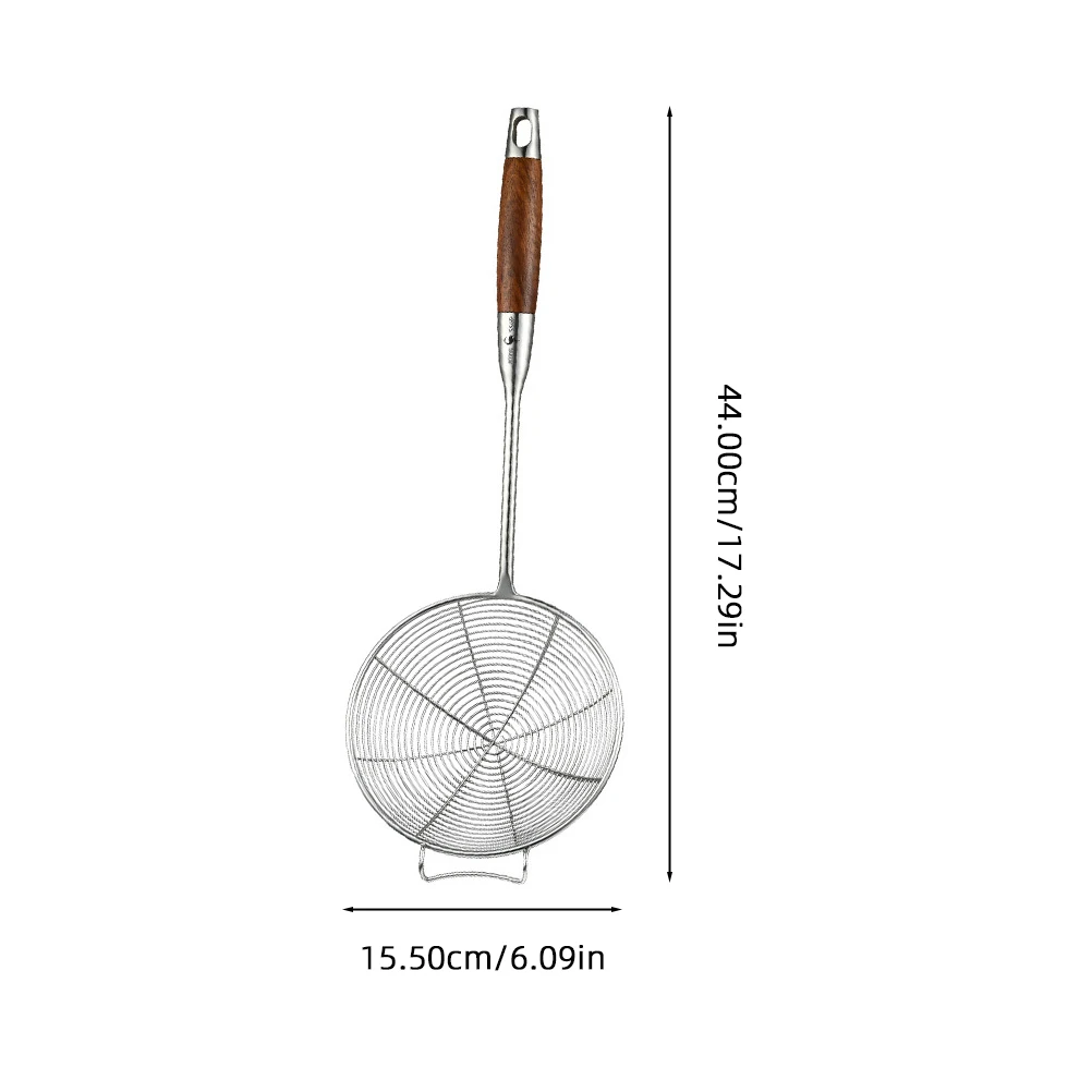 

Stainless Steel Kitchen Strainer Frying Oil Strainer Hotpot Mesh Strainers Spoon H Easy Clean High