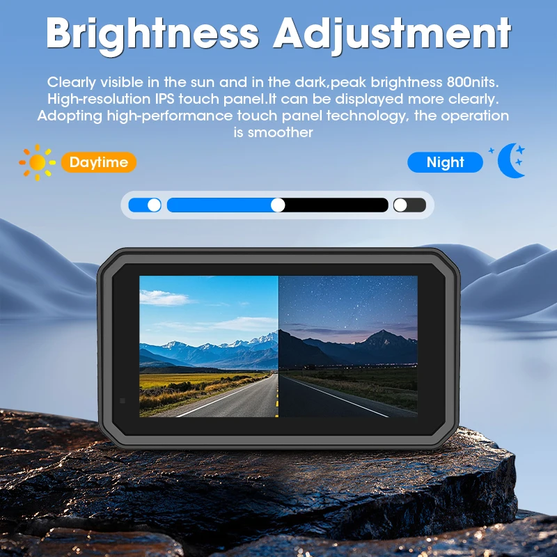 Navigasi GPS Motor Carplay 6,25 inci, Pembongkaran Cepat, Tahan Air IP67, Multimedia WIFI, Android Auto, untuk Dashboard Motor