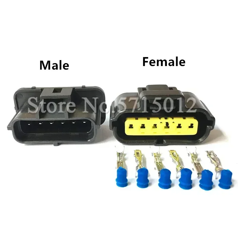 6 Hole 184060-1 Automotive Accelerator Pedal Connector Car Pump Plug For Ford KIA Hyundai Mitsubishi