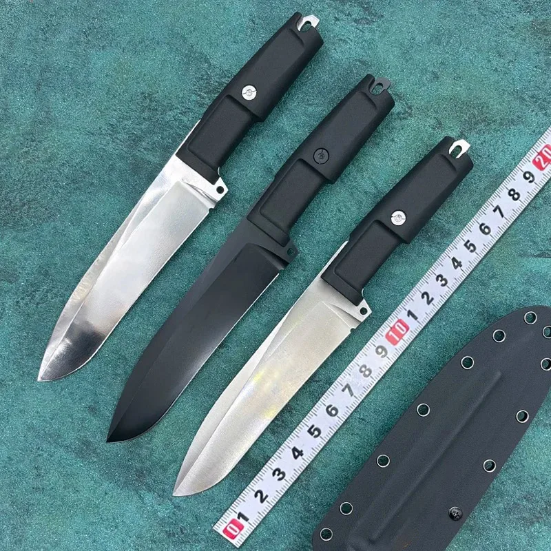 EX DOBERMANN IV، سكين نجاة الغابة صلابة عالية سطح التيتانيوم شفرة مثبتة سكاكين kydex أدوات التخييم في الهواء الطلق #3