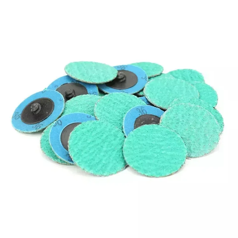 25pcs/Set 50sets/Carton Quick Change Round Sanding Discs 2in 36Grit +Grind Aid Type R Rolllock