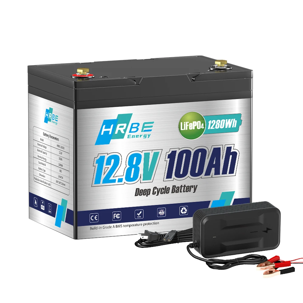 12V 100Ah 24V 100Ah LiFePO4 Lithium Battery,Built in Upgrade 100A BMS,Low Temperature Protection Battery for RV,Solar,Marine