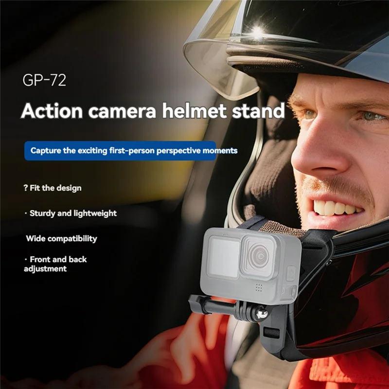 SR-حامل حامل للدراجات النارية خوذات الكاميرا الرياضية ل Gopro ل DJI Action 4/5/3 عمل كاميرا الذقن قوس