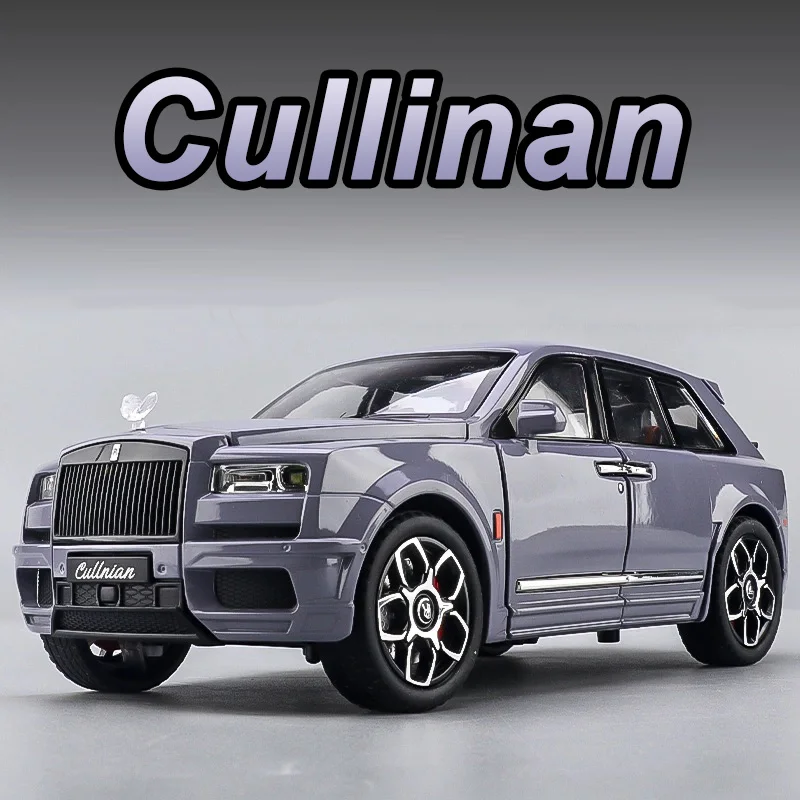 1:24 Rolls-Royce Cullinan Spectre Miniaturmodell Spielzeug Druckguss-Legierung Autotüren geöffnet Sound Licht zurückziehfahrzeug für Kinder Geschenk