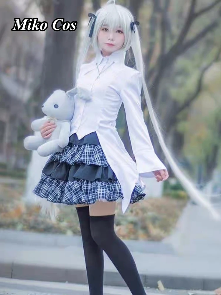 

Yosuga No Sora Kasugano Sora Косплей Аниме Женский Костюм Милой Лолиты Тос Юбка Наряд Хэллоуин Вечеринка Костюм Ролевая Игра Одежда