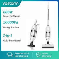 Vastorm R7 Corded Vacuum Cleaner 600W 20Kpa Powerful Suction Household Handheld Stick Vacuum Portable 3 in 1 Lightweight Cleaner 5M Long Cable Bagless Upright Vacuum for Hardwood Floor Carpet Pet Hair Cleaning