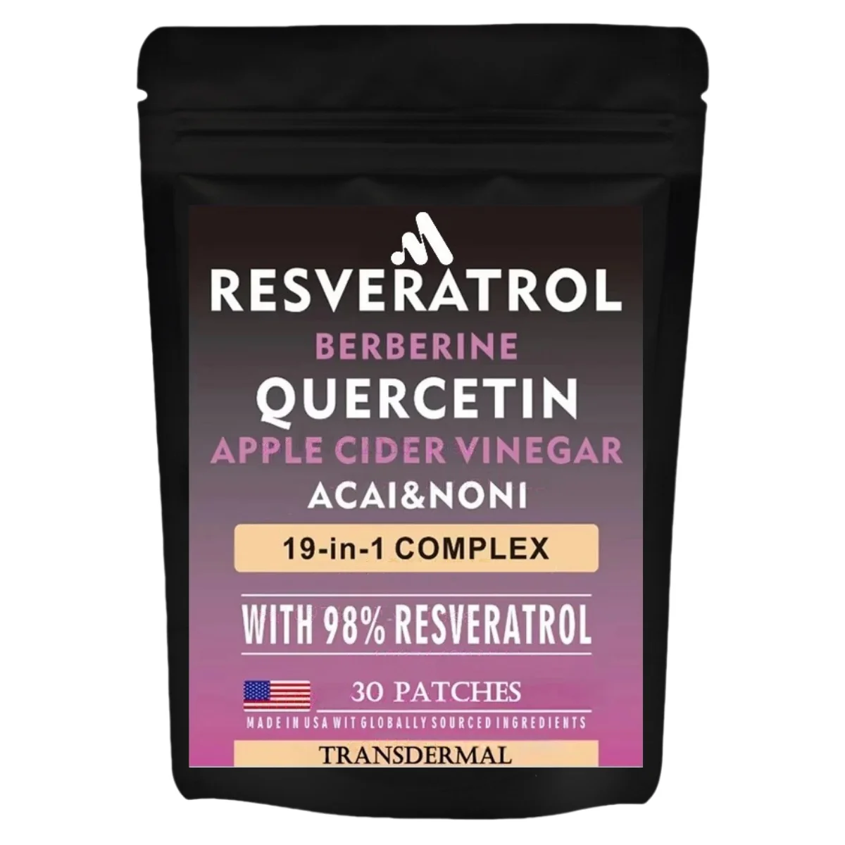 

Транспьютерные пластыри Resveratrol с антивозрастными пластырями от чертины Берберрина и молочного бросания 30 пластырей