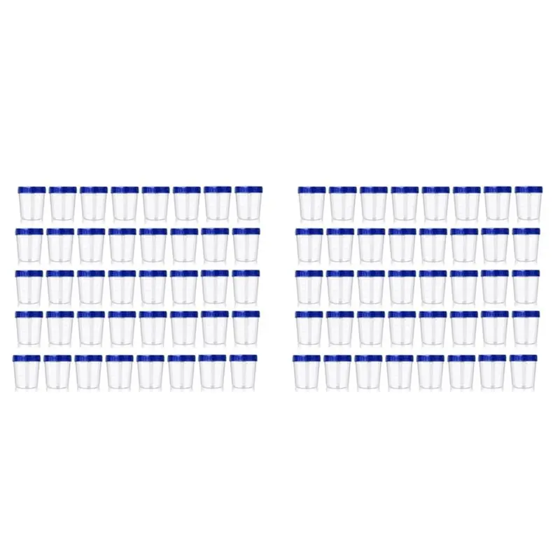 

【ГОРЯЧИЕ ТОВАРЫ】Набор из 80 маленьких контейнеров объемом 4 унции с крышками, многоразовые контейнеры для салатных заправок, герметичные, непротекаемые контейнеры для соусов