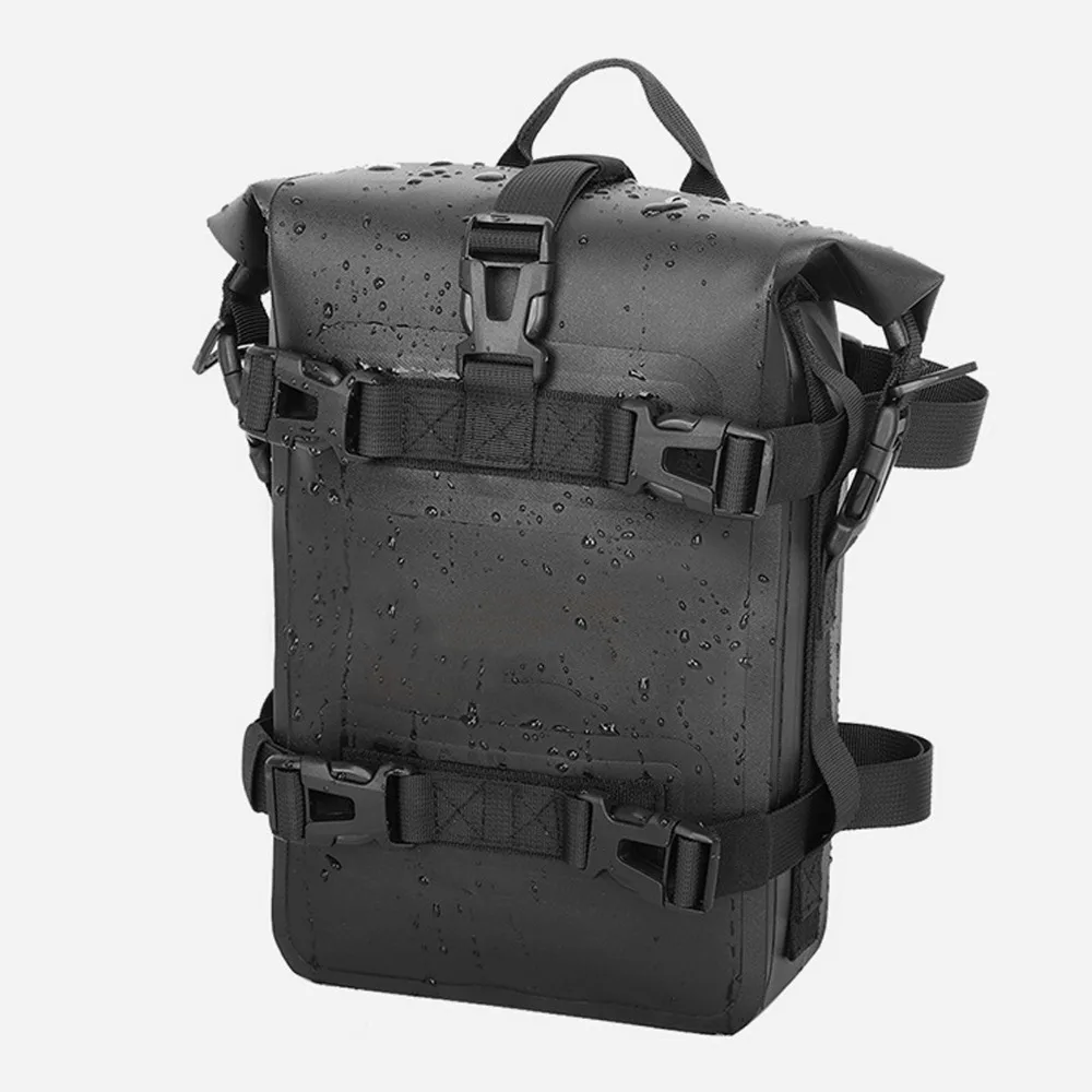 

Waterproof Motorcycle Crash Bar Bag 4L Capacity Quick Release Motorcycle Side Bag Multiple Fixation Portable