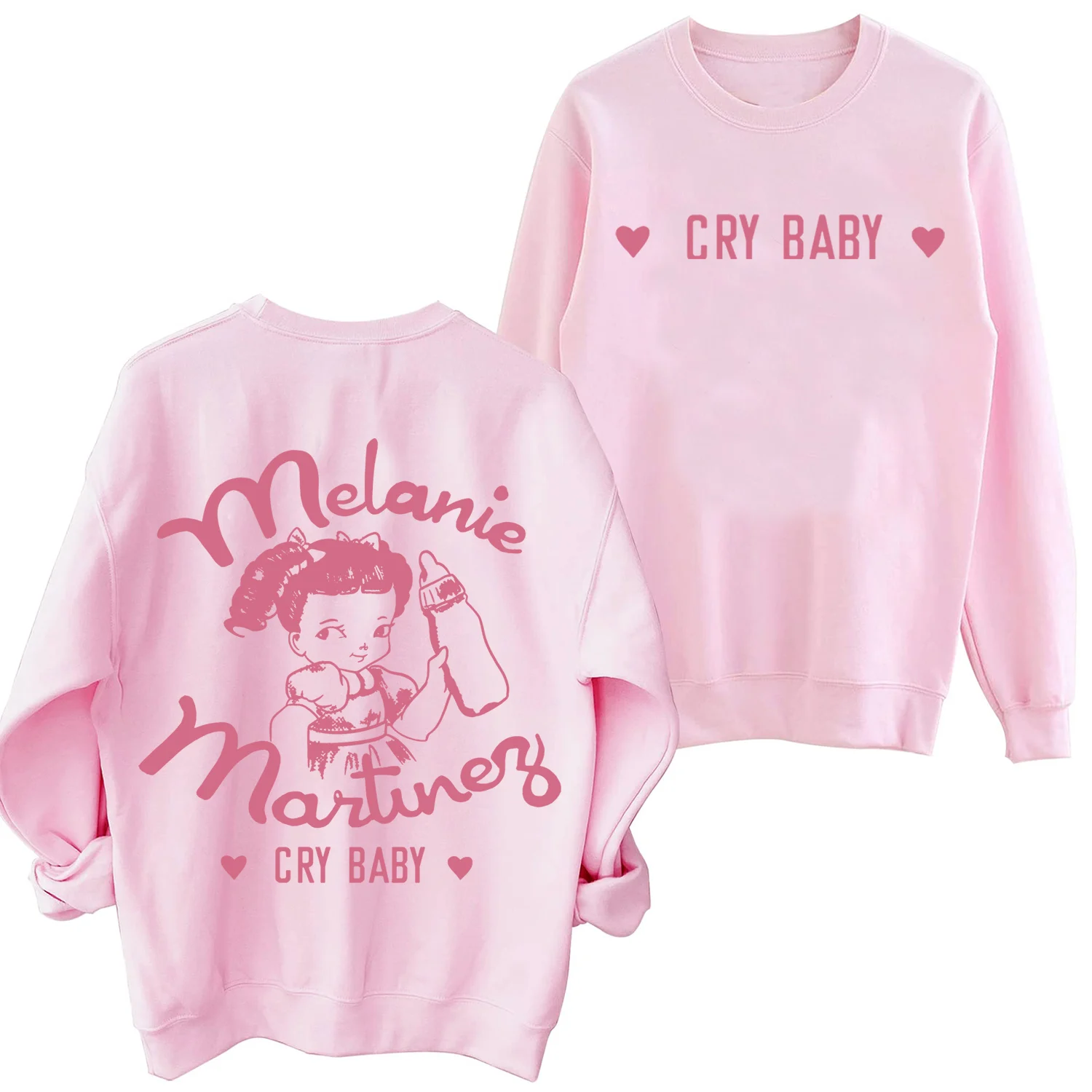 Melanie Martinez Sweathsirt Cry Baby Man Woman Harajuku Round Neck Long Sleeve Oversized