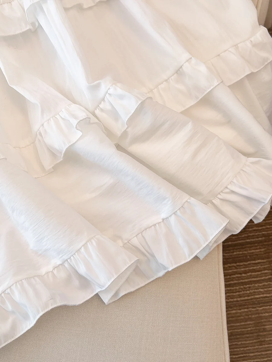 150 كجم حجم كبير المرأة الورك 180 كعكة تنورة الفطر حافة مزاجه الربط تنورة الأبيض 5XL 6XL 7XL 8XL 9XL
