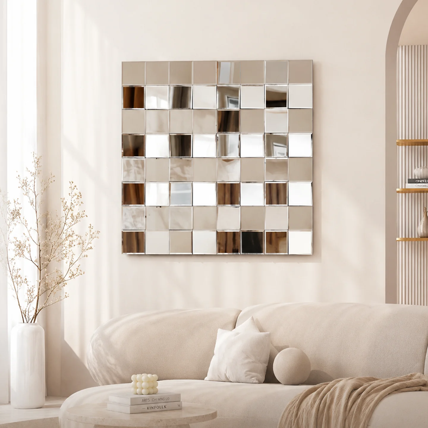 Simple Three-dimensional Living Room Decorative Painting Sofa Background Wall Hanging Painting Modern Luxury Hanging Painting