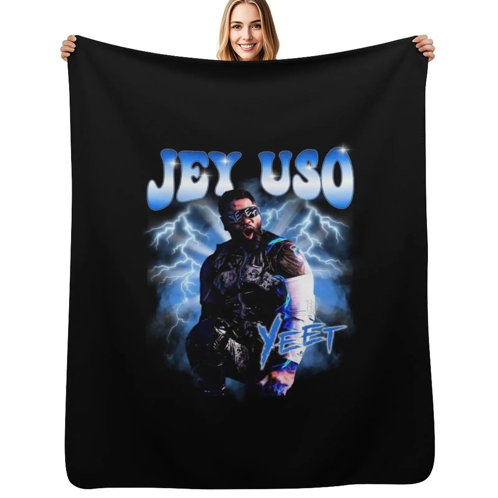 Cool Big Uson Bootleg Throw Blanket Anti Shedding Soft Fuzzy Blanket for Home
