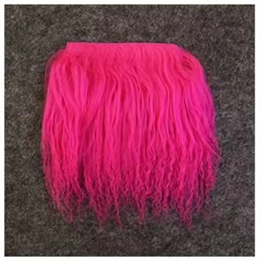 Nep haar BJD haar rij haar ruwe synthese pruik handgemaakte haak BJD haarinslagen diy haar haarinslagen BJD diy haar poppen accessoires