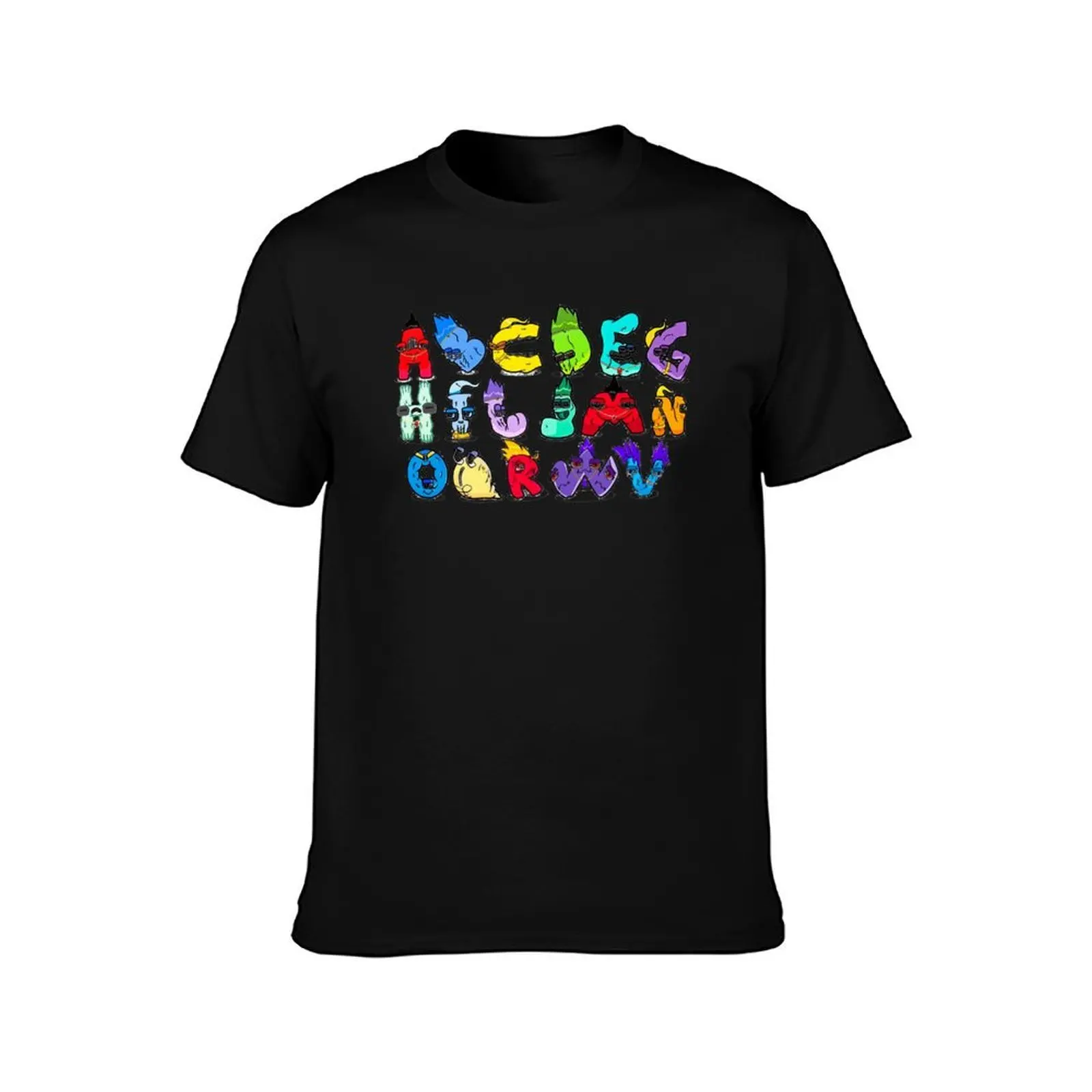 Alphabet lore transformation T-Shirt Large Size Loose Casual Tee