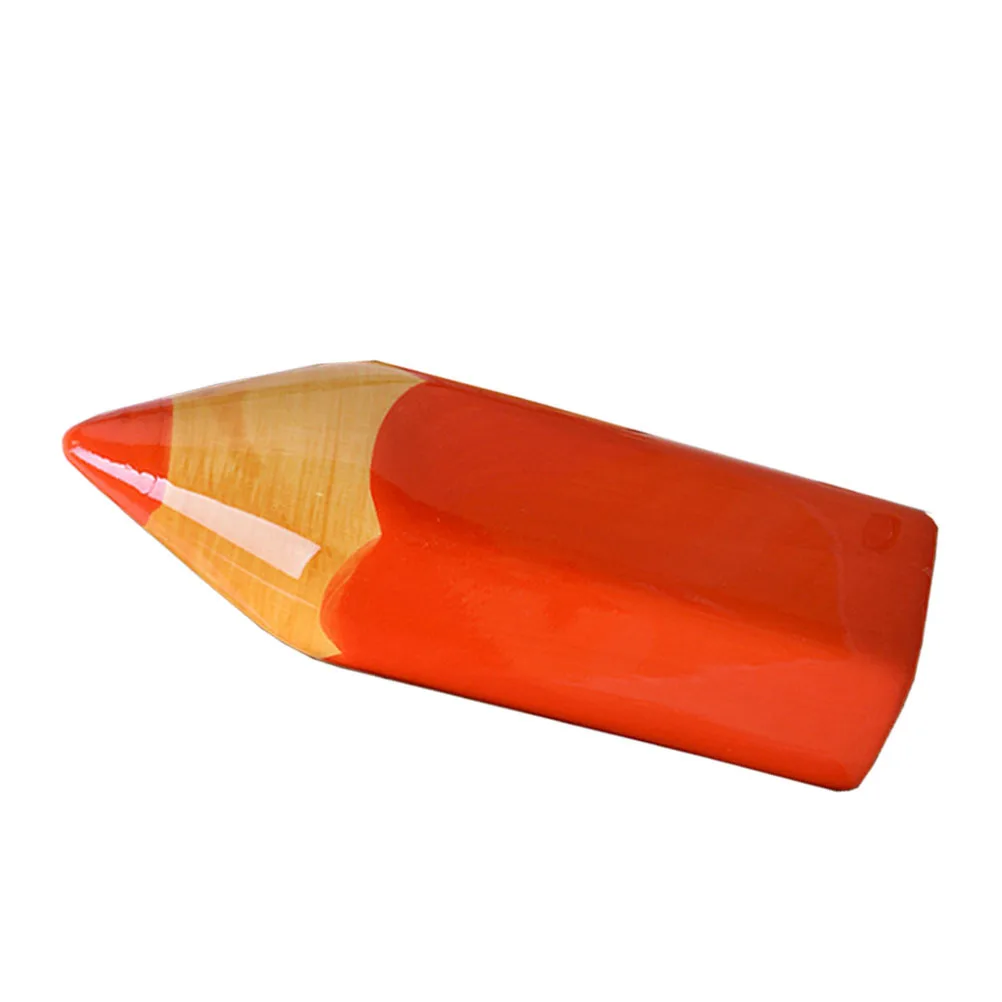 Potloodvorm keramische spaarpot voor kinderen Spaarpot Educatief cadeau Rood decoratief bureauaccessoire voor kinderen