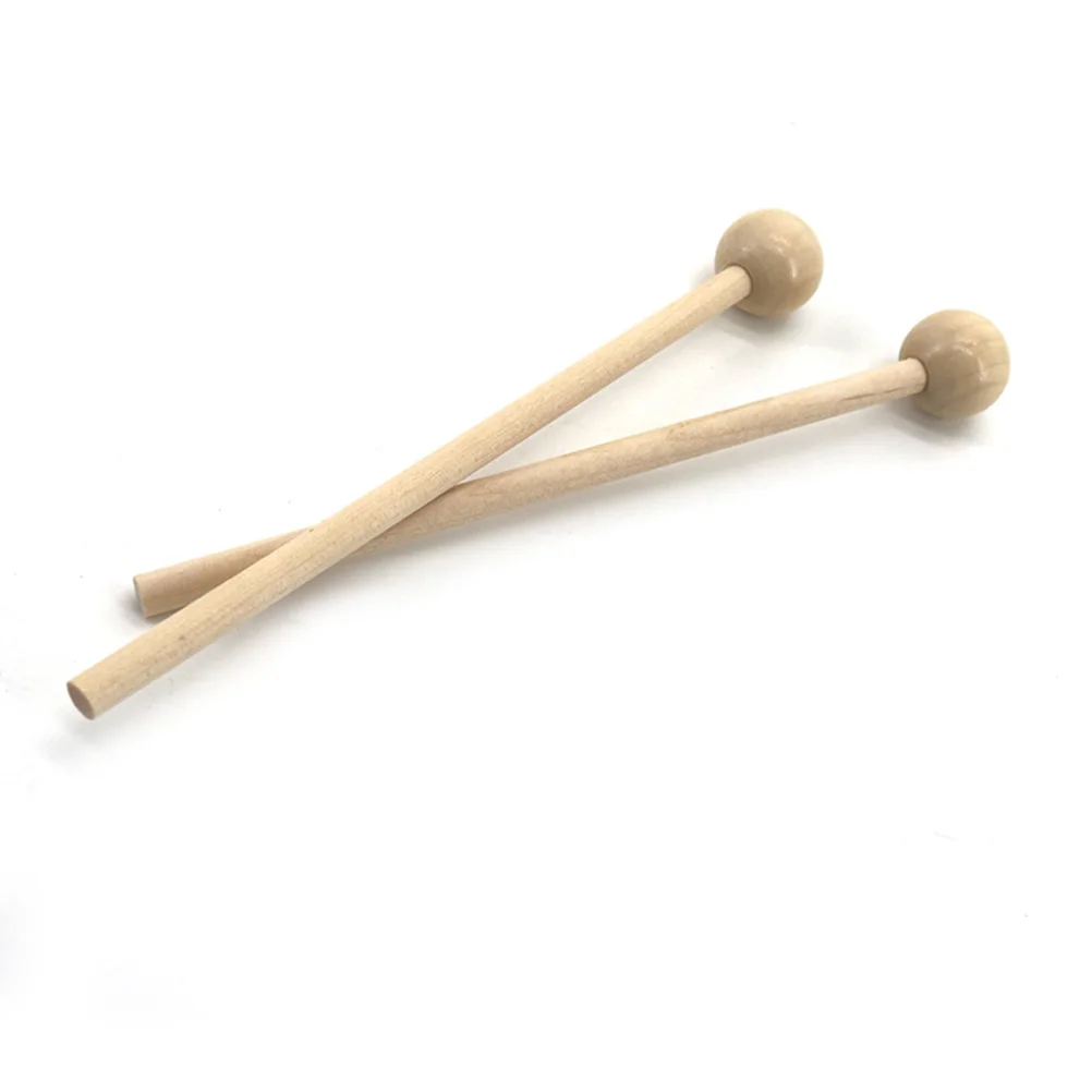

Drumsticks Steel Tongue Drum Accessories Wooden Handle Round Head Practice Durable Percussion Instrument Band Performance