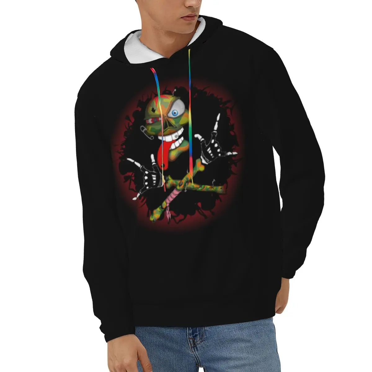 

Cool Skull Rocker Hoodies Men Sweatshirt Male Hoody Hip Autumn Winter Hoodie Mens Clothing