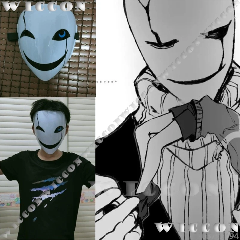 

Gaster Sans Anime Game Cosplay Man Woman Cos Prop Mask Halloween Christmas Carnival Party Roleplay Child Adult Boy Girl Gifts