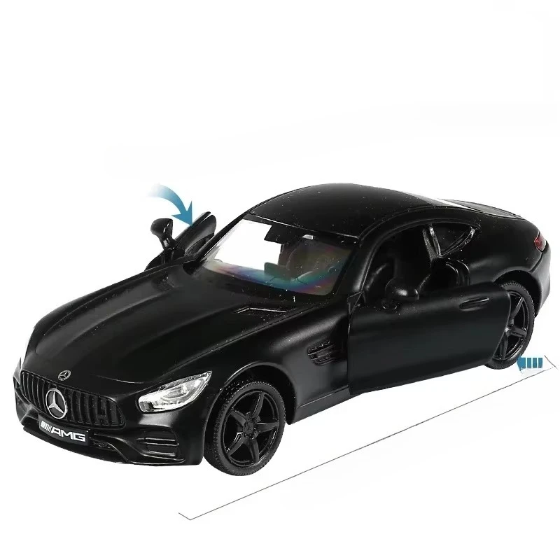 1:36 メルセデスベンツ AMG GTS ダイキャストカーモデルスーパーカーおもちゃの車プルバック合金金属高度なグッズ